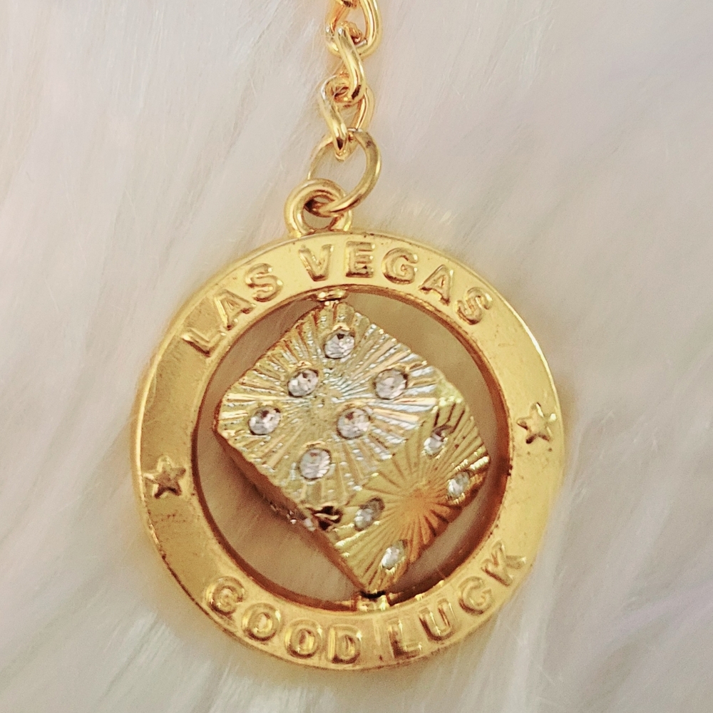 Gold Las Vegas Keychain - Picture 2 of 2